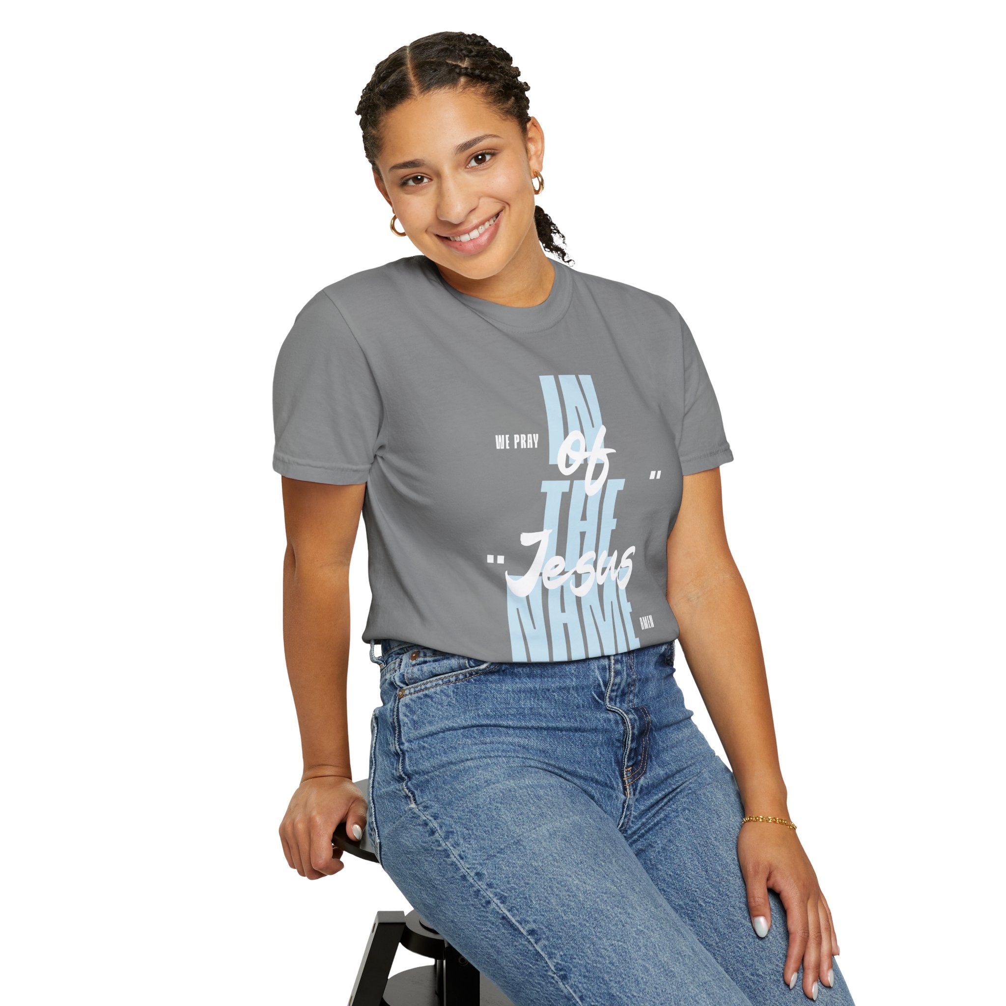 In the Name of Jesus T-Shirt | Faith Typography Religious Tee