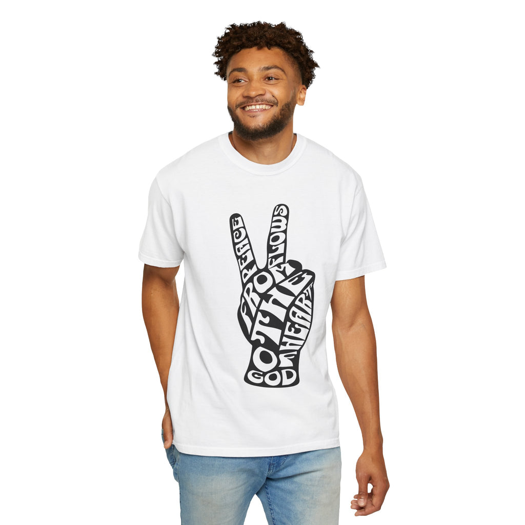Peace Typography T-shirt | Flowing from the Heart of God