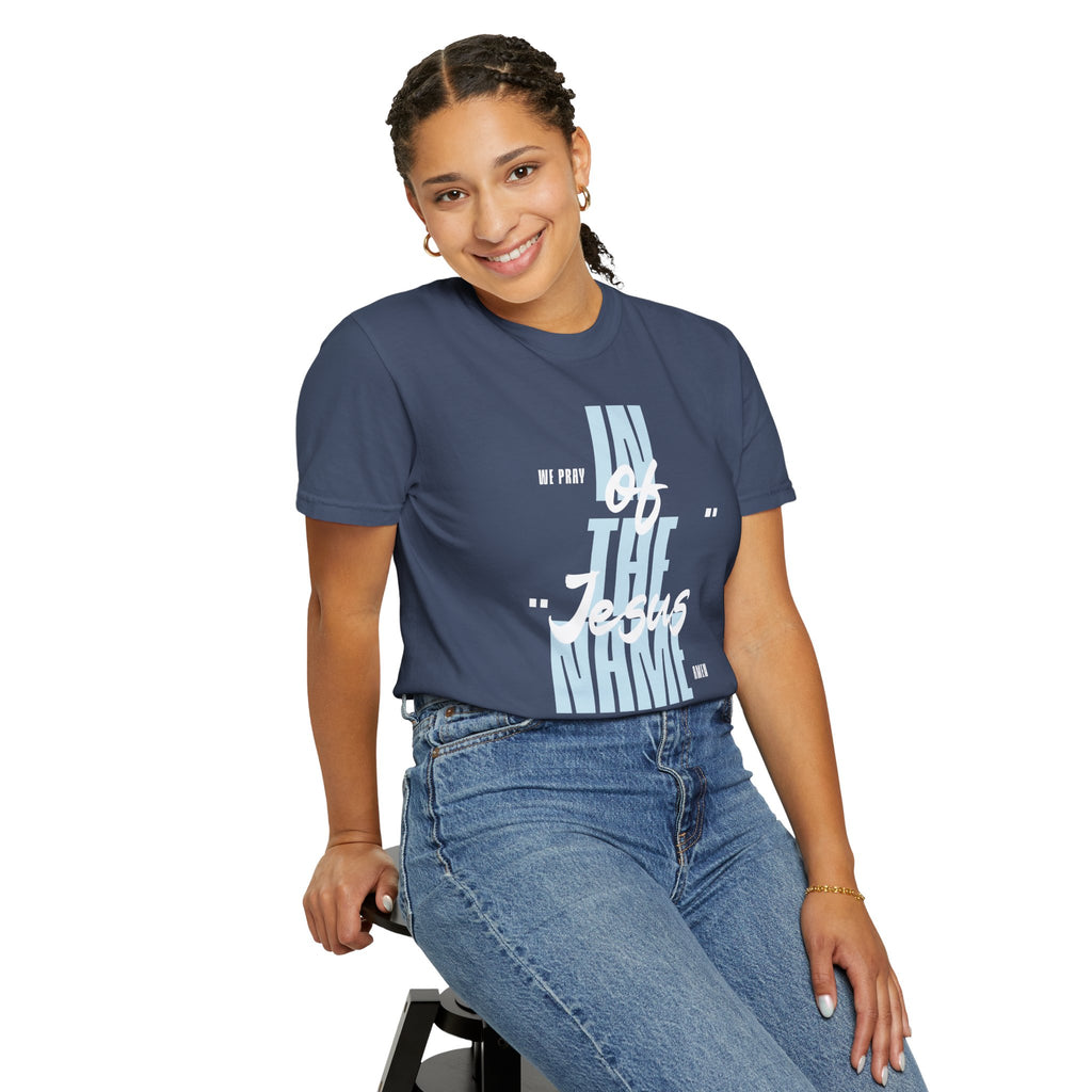 In the Name of Jesus T-Shirt | Faith Typography Religious Tee