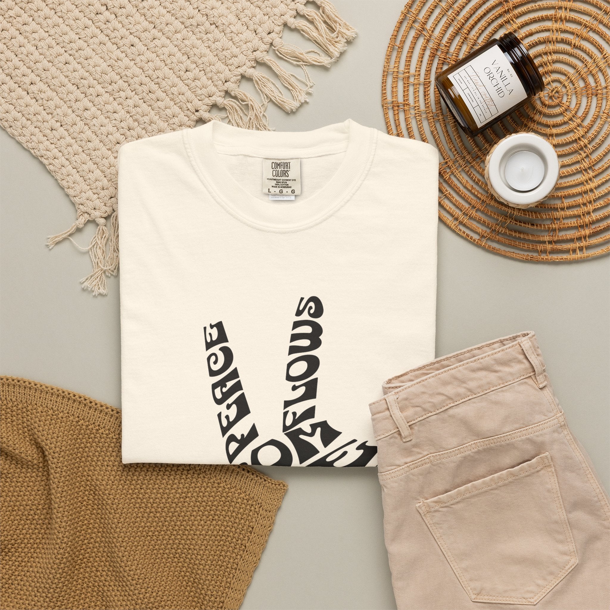 Peace Typography T-shirt | Flowing from the Heart of God