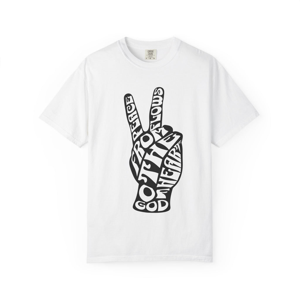 Peace Typography T-shirt | Flowing from the Heart of God