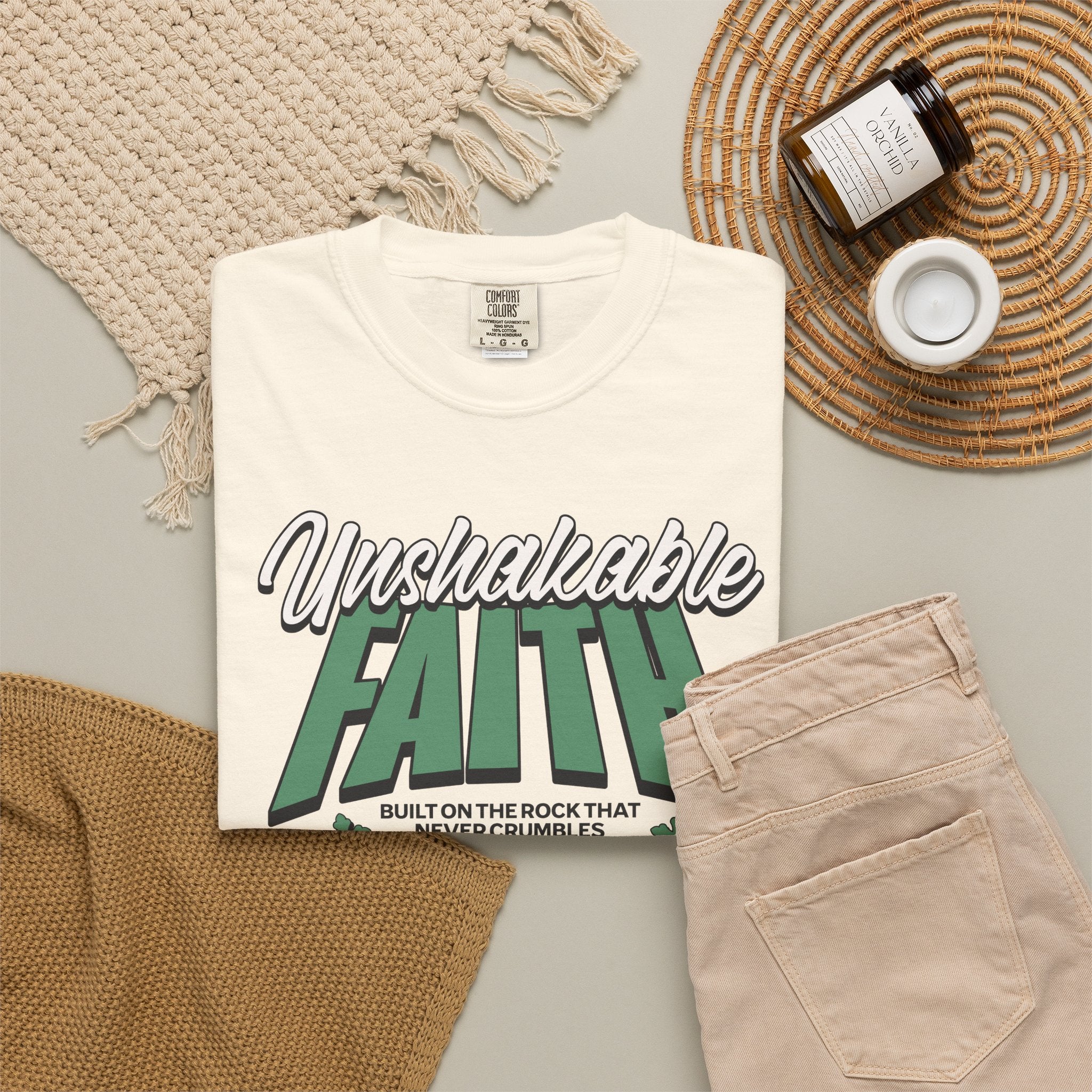 Unshakable Faith T-Shirt — Inspirational Christian Graphic Tee