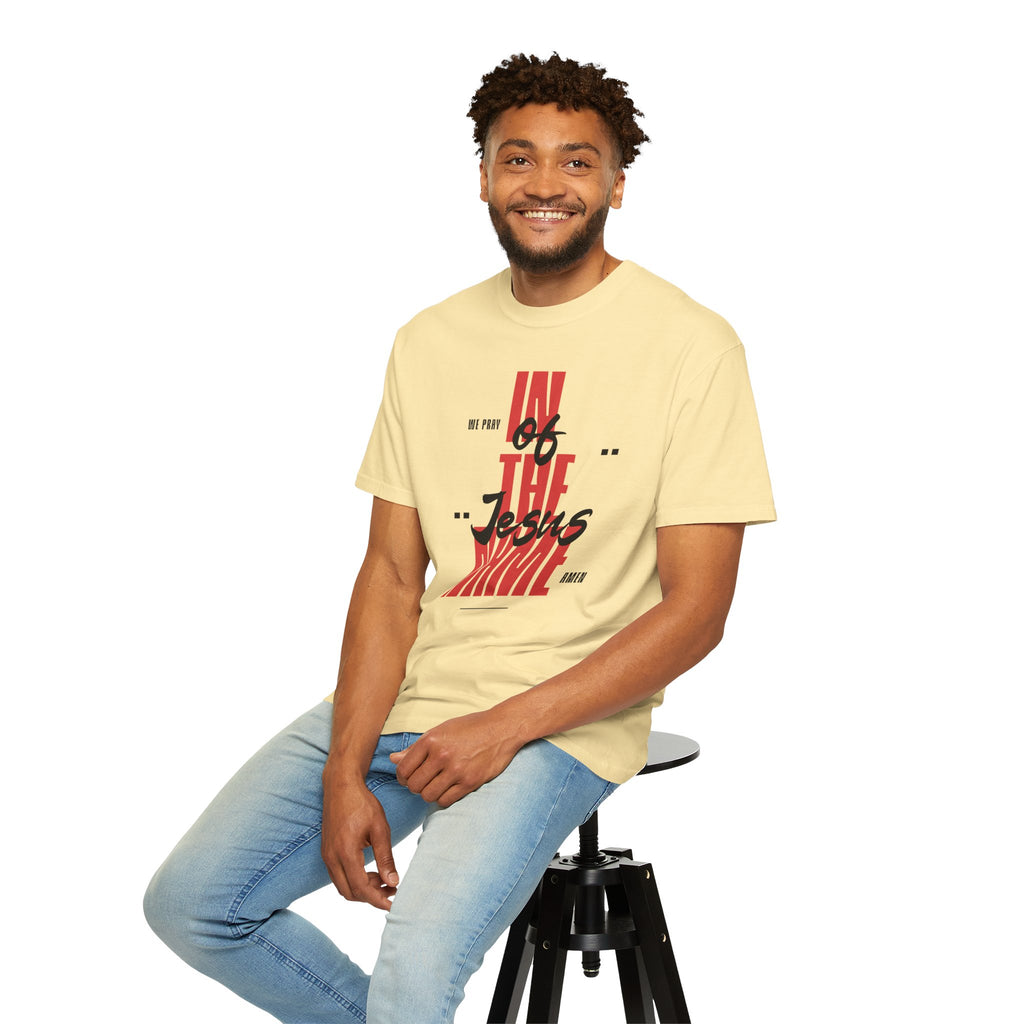 In the Name of Jesus T-Shirt | Faith Typography Religious Tee