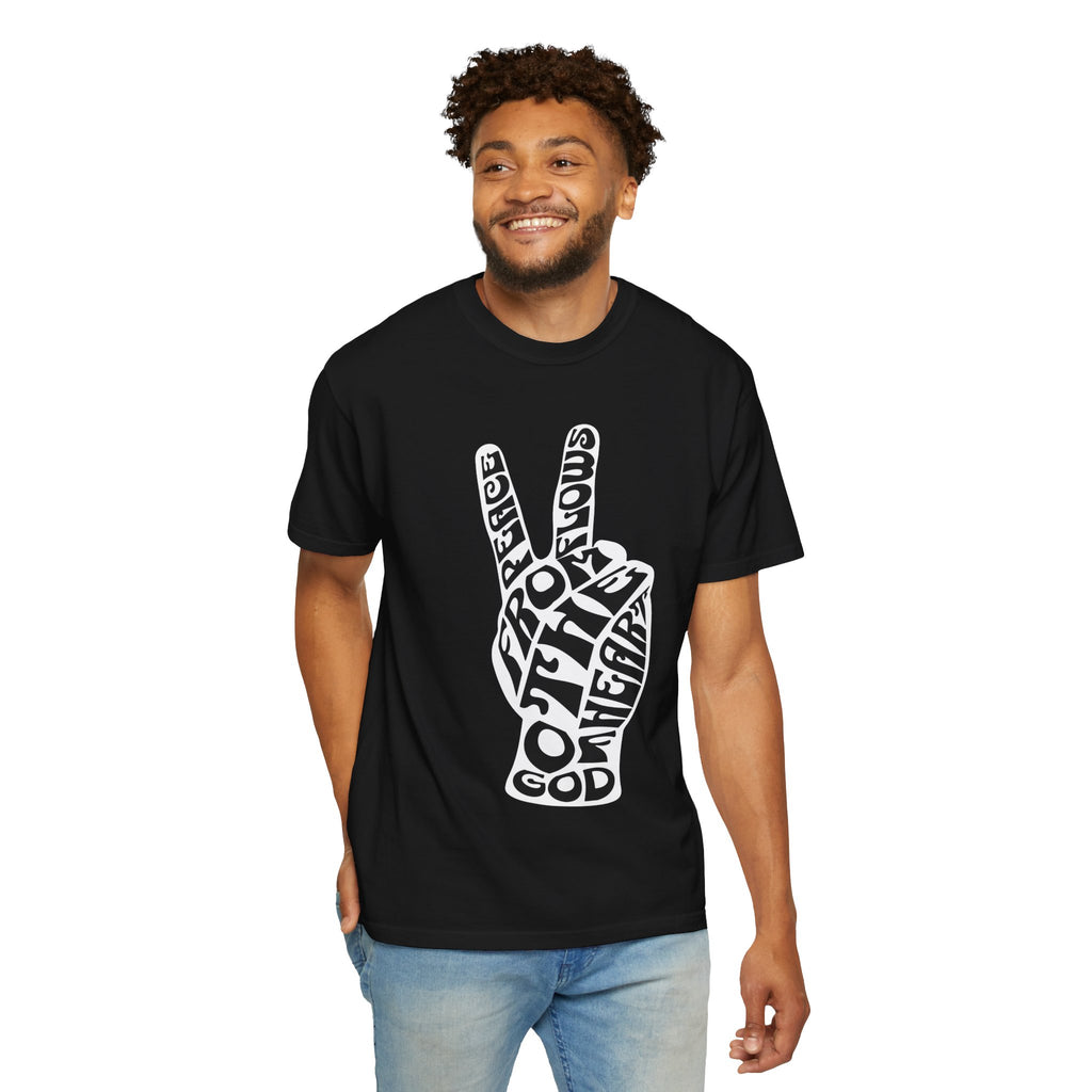 Peace Typography T-shirt | Flowing from the Heart of God