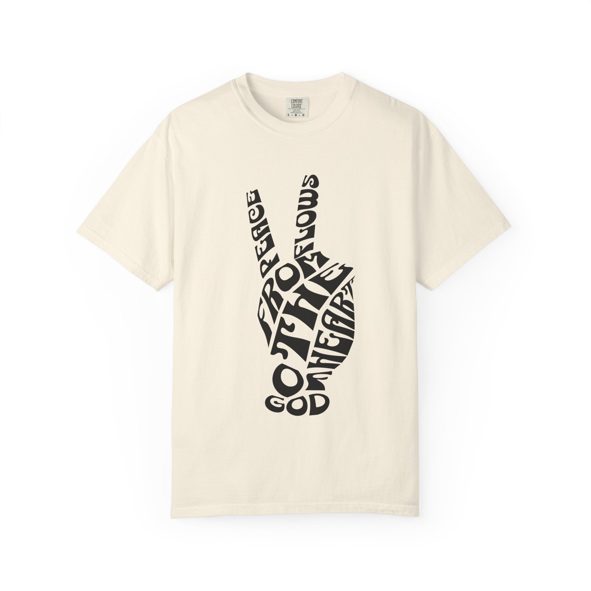 Peace Typography T-shirt | Flowing from the Heart of God