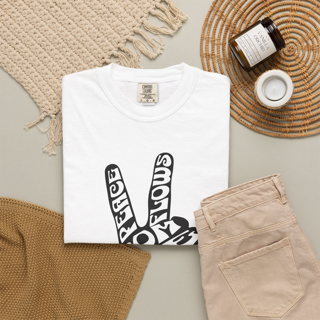 Peace Typography T-shirt | Flowing from the Heart of God