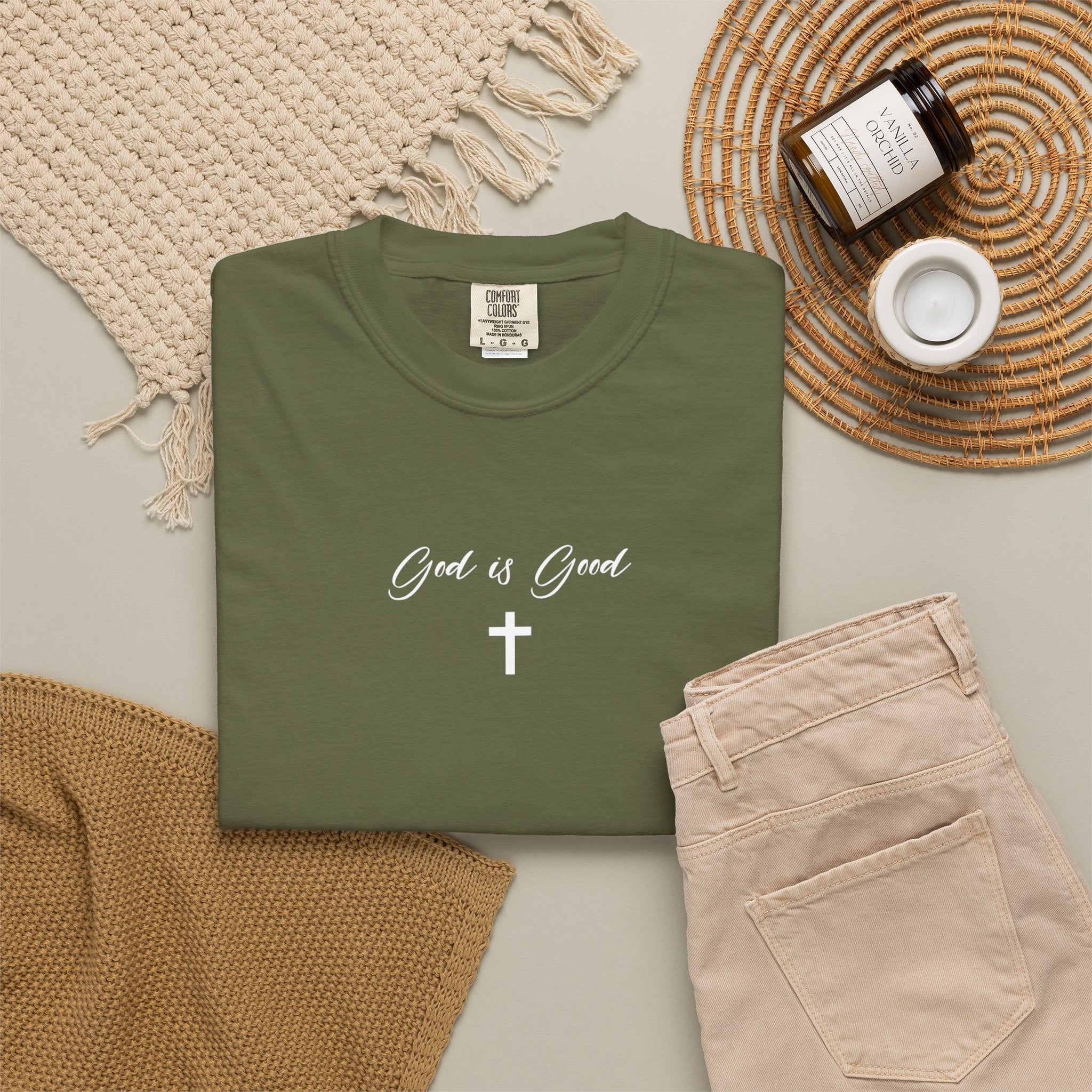 God is Good Garment-Dyed T-shirt