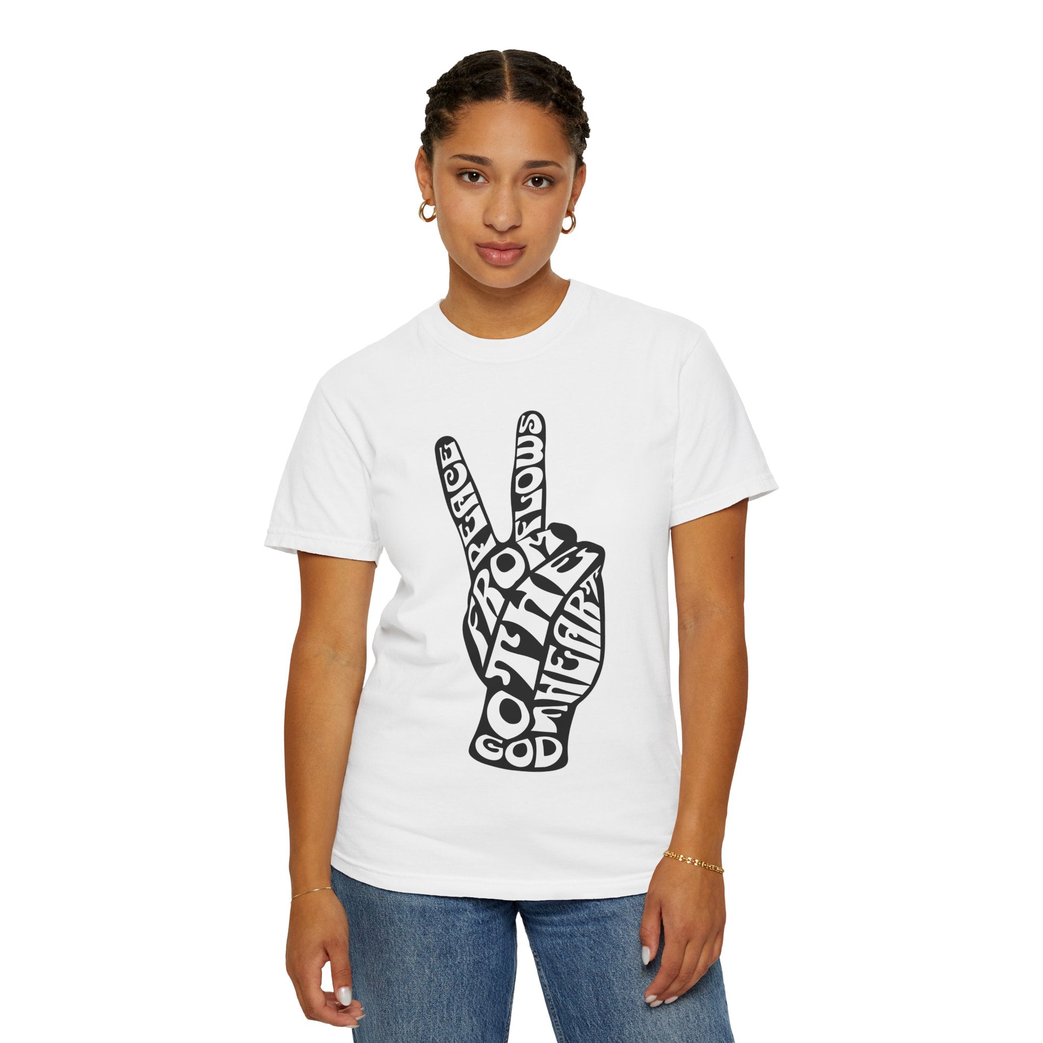 Peace Typography T-shirt | Flowing from the Heart of God